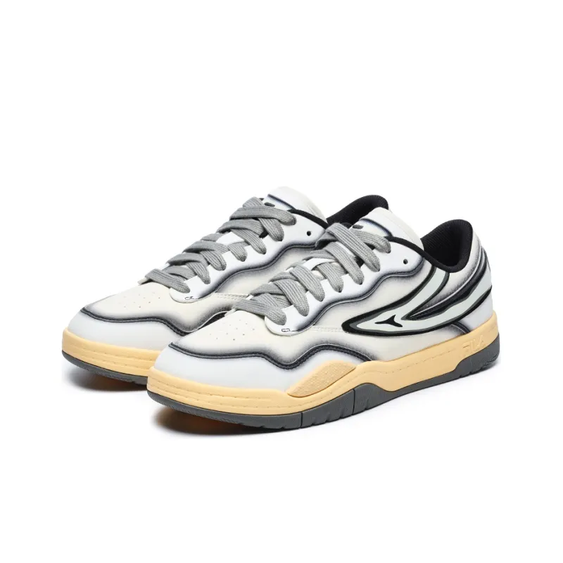 FILA FUSION T88 SKB Anti Slip Wear Resistant Low Top Skateboard Shoes Men's Antique White-2