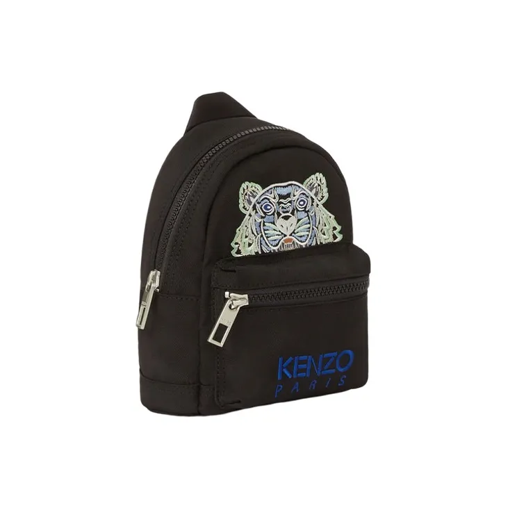 KENZO Nylon Fabric Backpack Unisex Blue-2