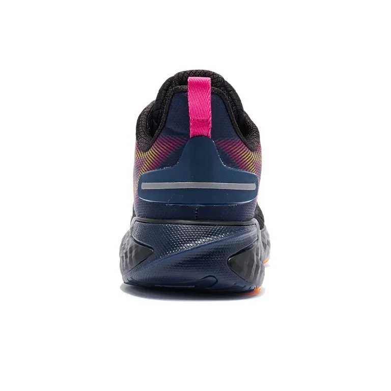 LINING Casual Shoes Women's Low Top Black/Guangdong Blue/Fluorescent Princess Red-5