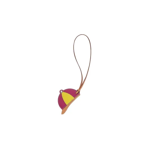 HERMES Pendants Unisex Terracotta/Plum Purple/Lime