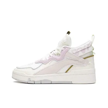 LiNing Wave Mid Mid Top Skateboard Shoes Women's Ecru