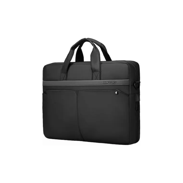 MARK RYDEN Oxford Briefcase, Handheld Laptop Bag Regular Men's Elegant Black-2