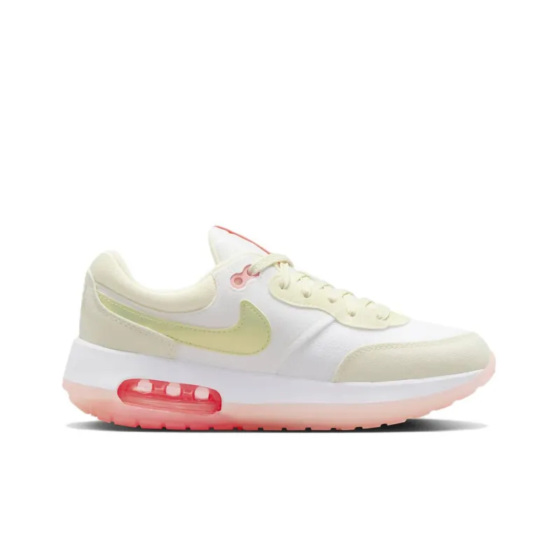Nike Air Max Motif Cushioning Anti-Slip And Wear-Resistant Low-Top Running Shoes GS White Green Pink-1