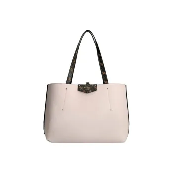 GUESS Multicolor Tote Bag Shopping Bag Combo One Shoulder Handbag Regular Women's Brown/Beige