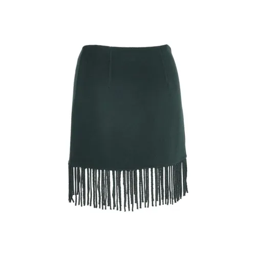 PAROSH Casual Short Skirts Women's Green