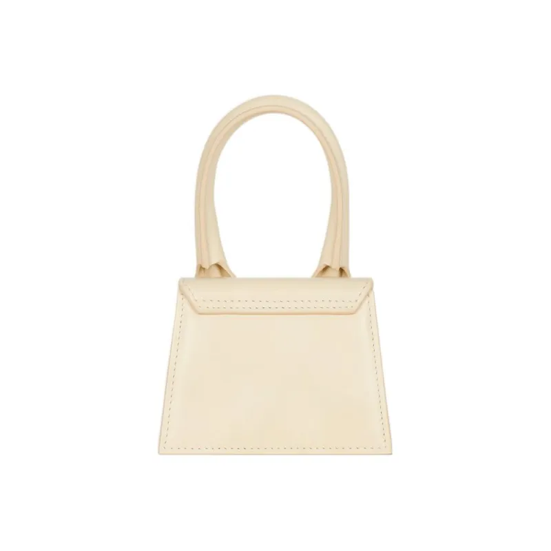 Jacquemus Cow Leather Shoulder Bag, Crossbody Bag, Handbag Mini Women's Ivory-2