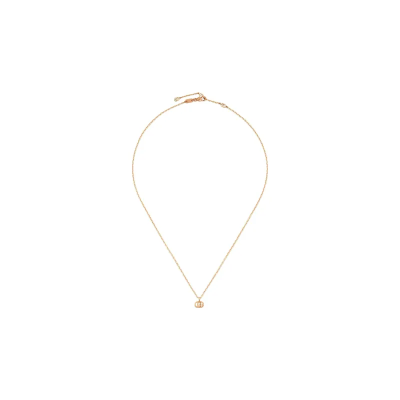 GUCCI 18kt Rose Gold Gg Running Necklace-1