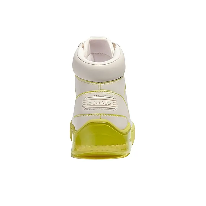 COACH CitySole High Top Stylish Skateboarding Shoes Men's Beige Yellow-4