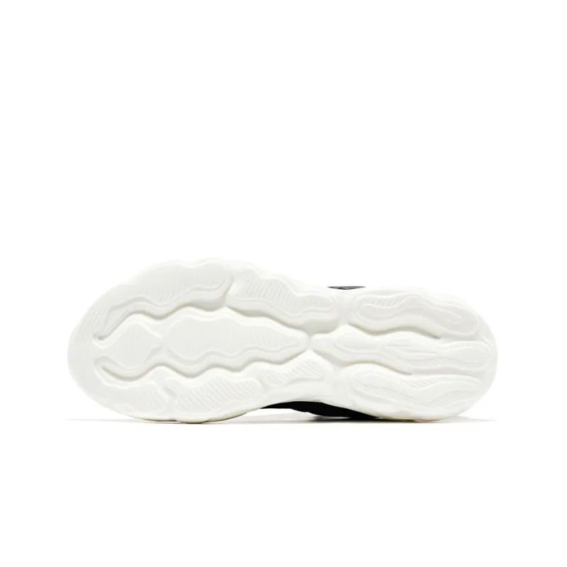 Erke Casual Shoes Women's Low Top Jet Black/Ivory White-3