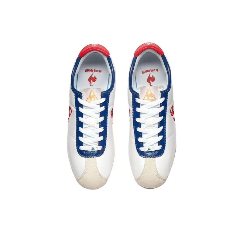 Le Coq Sportif Cushioning, Abrasion Resistant, Breathable, Lightweight Low Top Casual Shoes Unisex Blue White-3