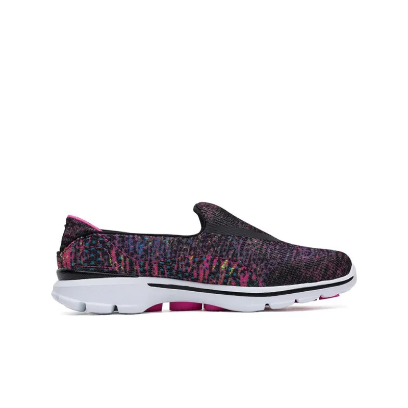 Skechers Go Walk 3 Casual Shoes Women's Low-Top Black/Colorful Color-1