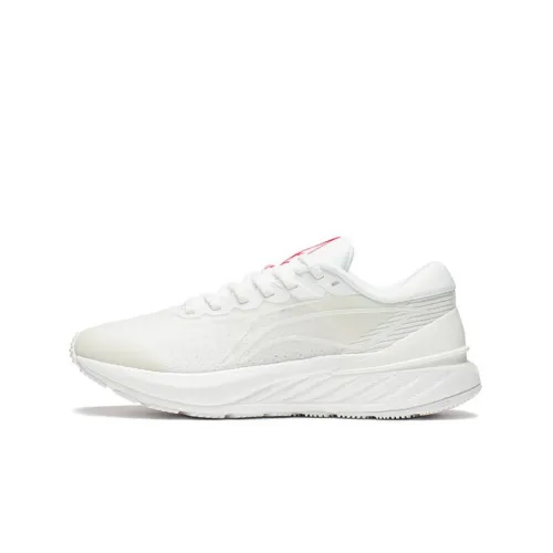 LINING YueYing 2.0 Running Shoes Men Low-Top Off White/Red