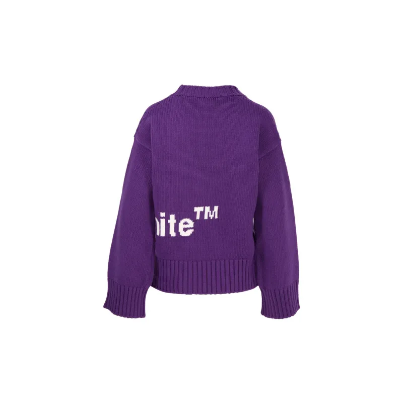 OFF-WHITE Logo Intarsia Jumper-1