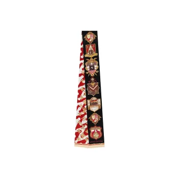 LOUIS VUITTON Silk Scarves Women's Red