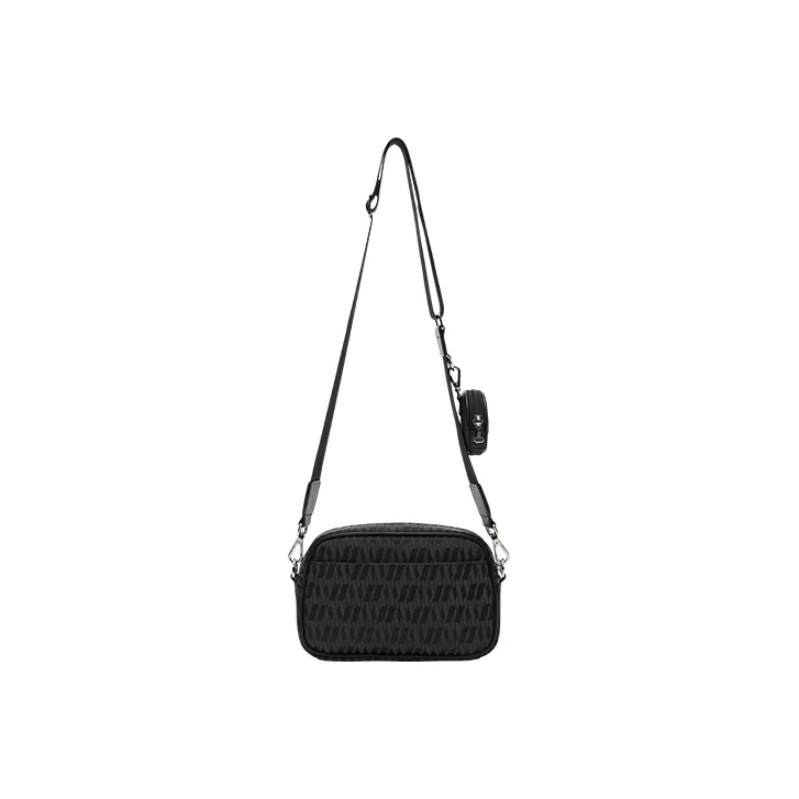 NERDY Polyester Small Square Bag Shoulder Bag, Crossbody Bag Regular Unisex Black-1