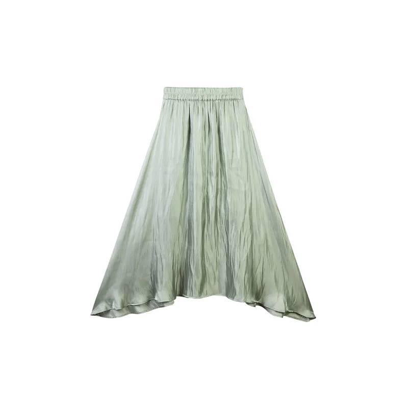 HEYMARKET Casual Long Skirts Women's Turquoise-1
