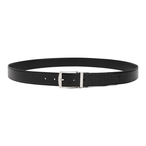 GIORGIO ARMANI Leather Belts Unisex Black