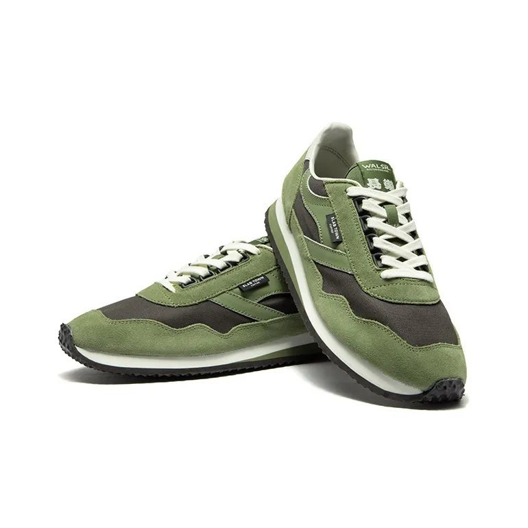 Norman Walsh Running Shoes Unisex Low Top Olive Green-3