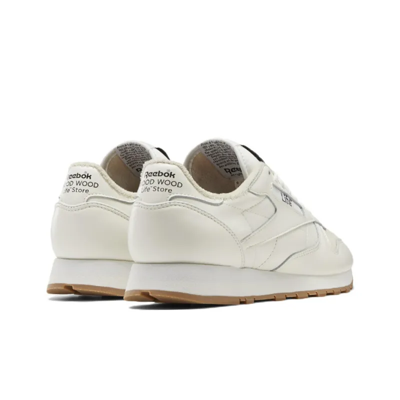 Reebok Classic Leather Retro Wear resistant Beige-3