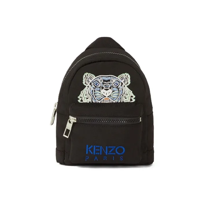 KENZO Nylon Fabric Backpack Unisex Blue-0