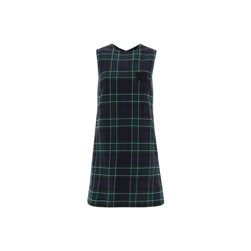 MIU MIU Sleeveless Dresses Women's Green