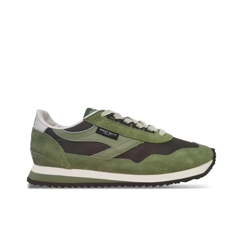 Norman Walsh Running Shoes Unisex Low Top Olive Green-1
