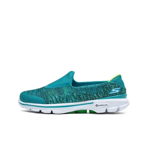 Skechers Go Walk 3 Casual Shoes Women's Low-Top Blue/Green