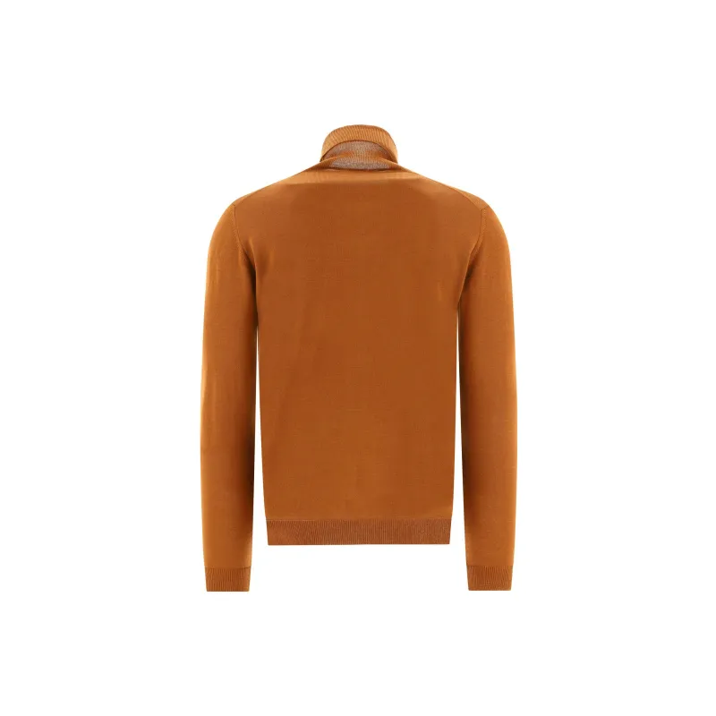 ROBERTO COLLINA Sweaters Men Brown-1