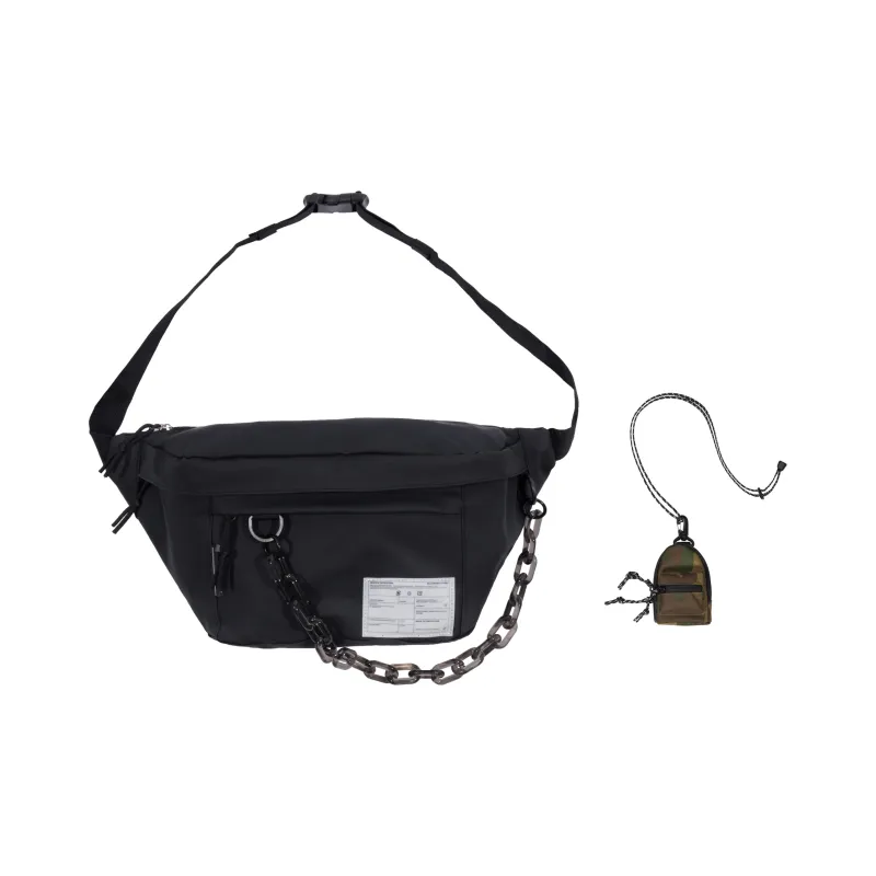 KILLWINNER Polyester Fanny Pack Shoulder Bag Crossbody Bag Medium Size Unisex Black-12