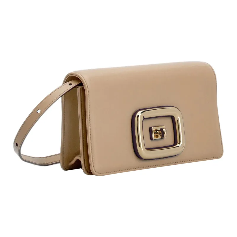 Roger Vivier Roger Vivier VIV Leather Shoulder Bag, Crossbody Bag Mini Women's Beige Yellow-1