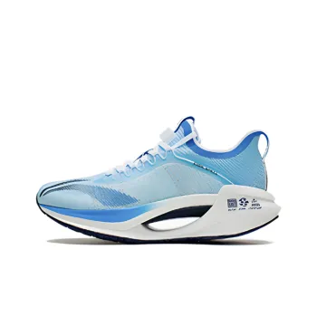 LiNing Jueying Essential 䨻 Anti Slip Wear Resistant Low Top Running Shoes Men's Moon White Blue