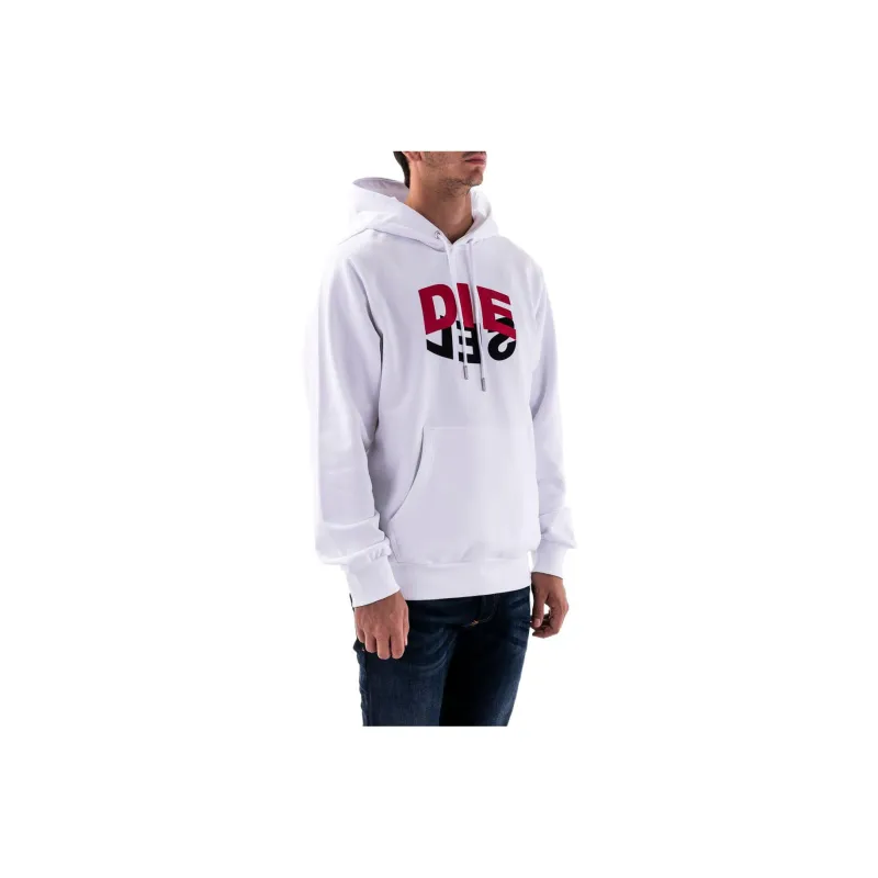 DIESEL Sweatshirts Men White-3