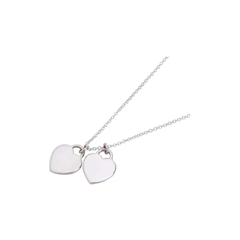 TIFFANY & CO. Return To Tiffany Collection 925 Sterling Silver Pendant Collarbone Necklace Women's Red-1