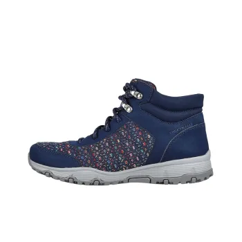 Skechers Seager Hiker-Art-Beat Cushioning Anti-Slip And Wear-Resistant High-Top Hiking Trekking Shoes Women's Blue