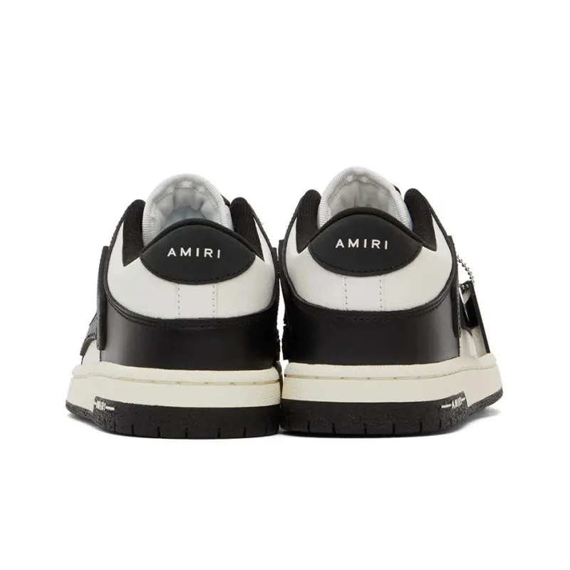 AMIRI Women's Skel Top Low 'Black White'-4