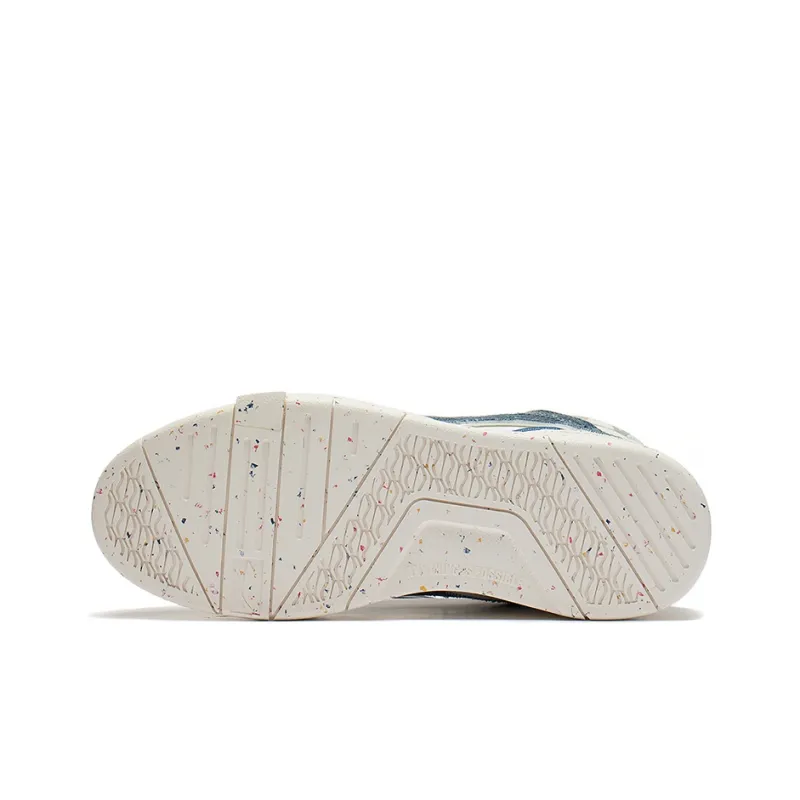 LiNing Wave Mid-Top Skateboard Shoes Women's Snow White-3