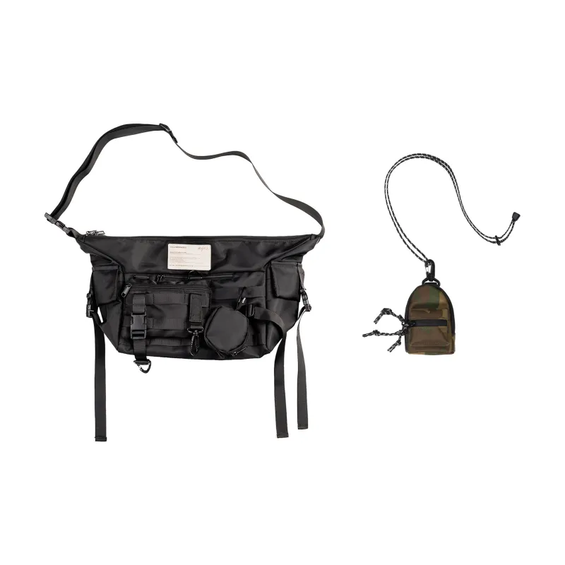 KILLWINNER Polyester Messenger Bag Shoulder Bag Crossbody Bag Regular Unisex Black-4