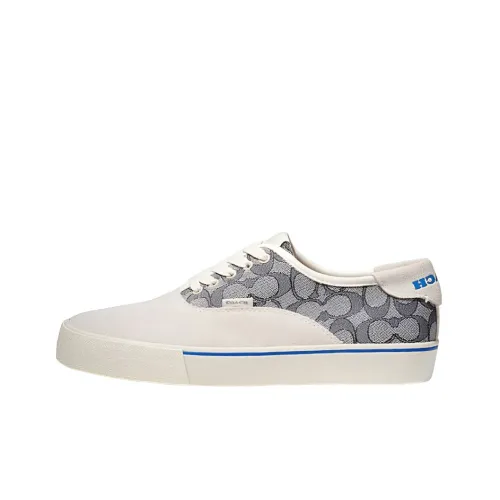 COACH Low-Top Stylish Skateboarding Shoes Men's Light Brown