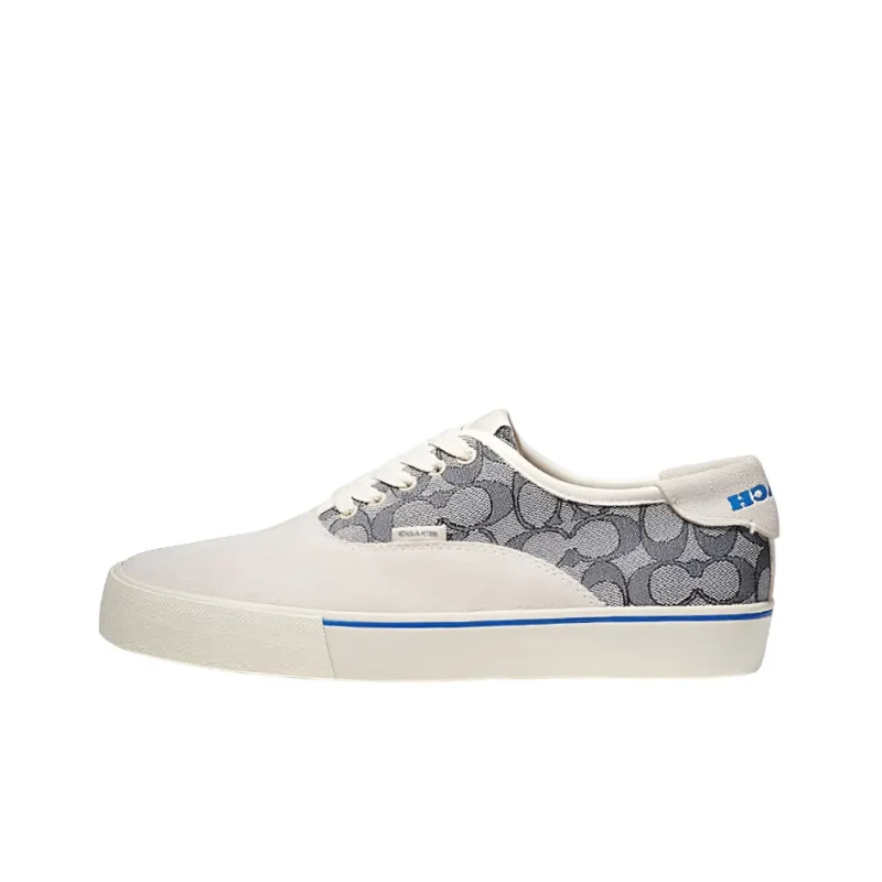 COACH Low-Top Stylish Skateboarding Shoes Men's Light Brown-0