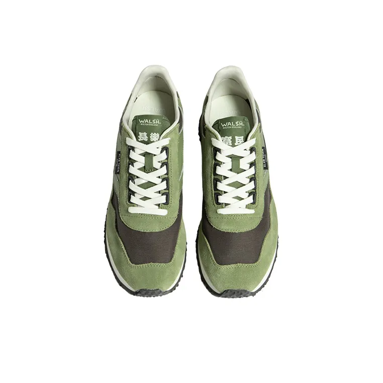 Norman Walsh Running Shoes Unisex Low Top Olive Green-4