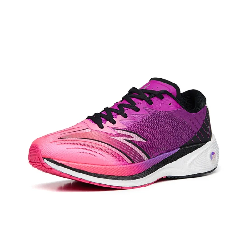 Anta C202 4.0 Cushioning Anti-Slip And Wear-Resistant Low-Top Nitrogen Technology Running Shoes Men's Purple Black Red-2