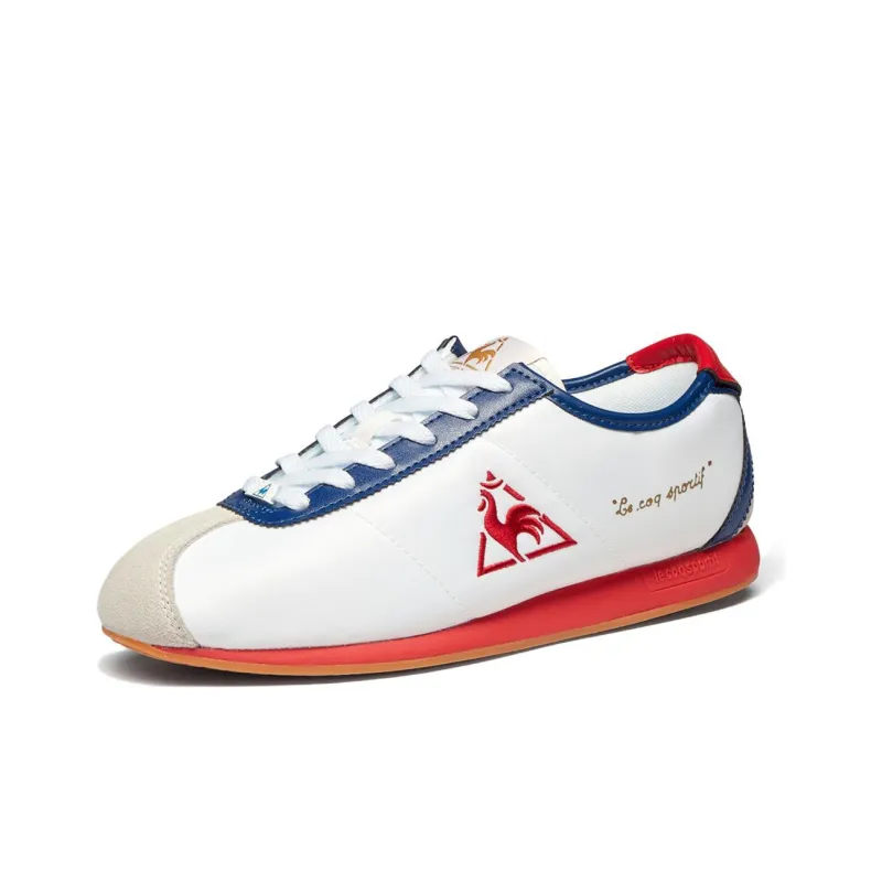 Le Coq Sportif Cushioning, Abrasion Resistant, Breathable, Lightweight Low Top Casual Shoes Unisex Blue White-2