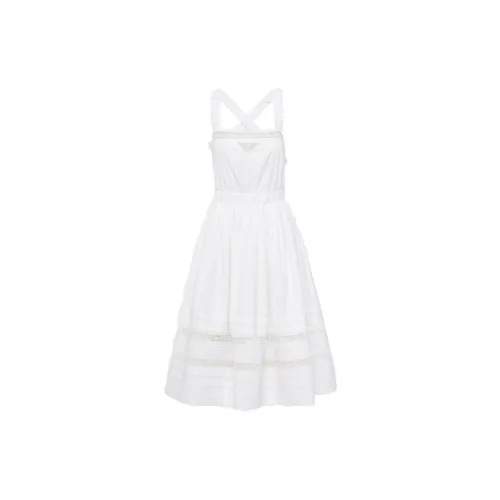 PRADA SS22 Sleeveless Dress Women's White