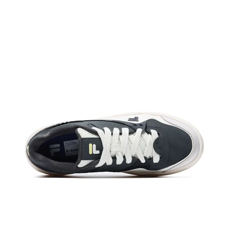 FILA FUSION Bank Skate Shoes 'Grey White'-2