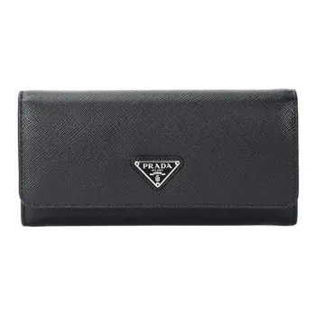 PRADA Cow Leather Evening Party Bag With Wallet Clutch Regular Women's Black