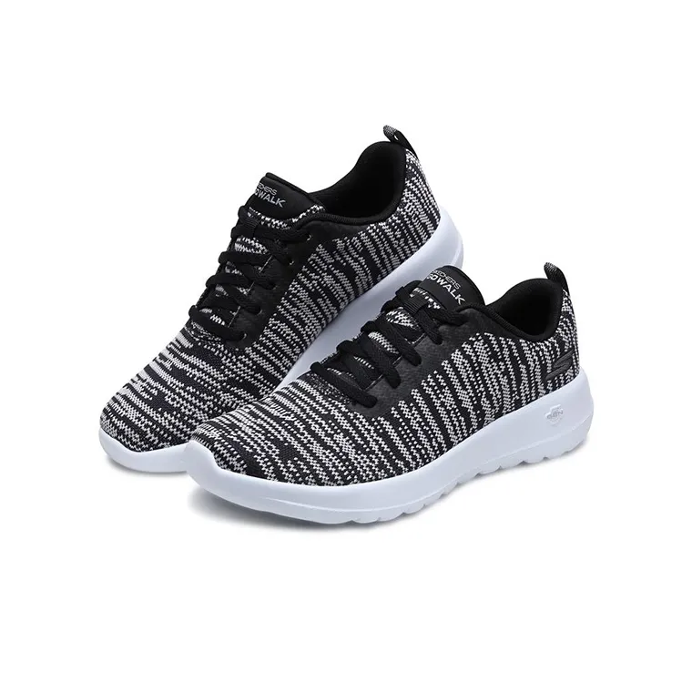 Skechers GO WALK Ma Joy Cushioning Anti-Slip And Wear-Resistant Low-Top Casual Shoes Women's Black White-2