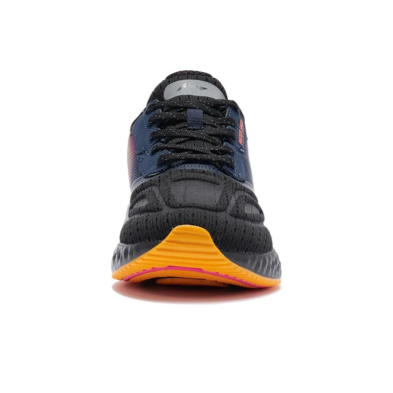 LINING Casual Shoes Women's Low Top Black/Guangdong Blue/Fluorescent Princess Red-4