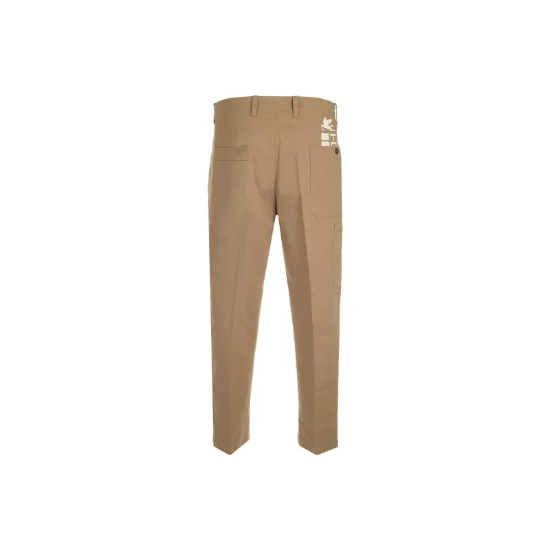 ETRO Logo Printed Tapered Pants-1