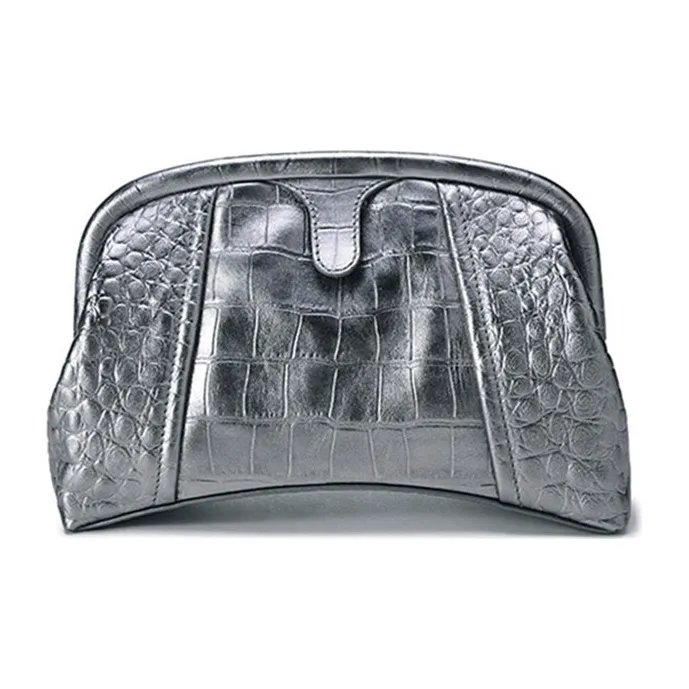 Balenciaga Editor Clutch Xs Silver Metallized-3
