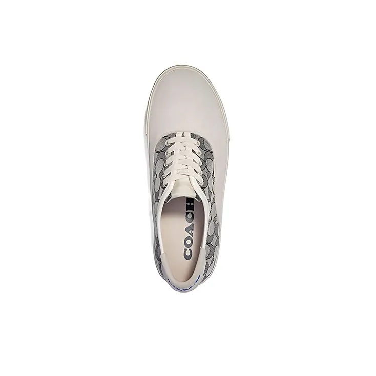 COACH Low-Top Stylish Skateboarding Shoes Men's Light Brown-2